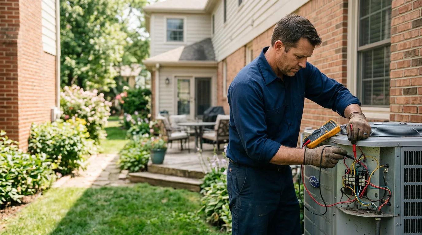 HVAC technician working near Banks, ID
